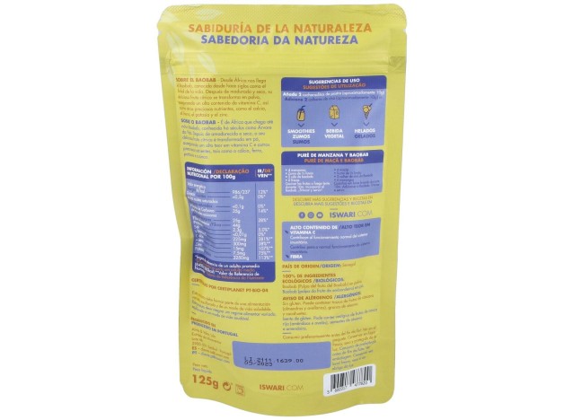 Baobab Superalimento 125Gr. Bio