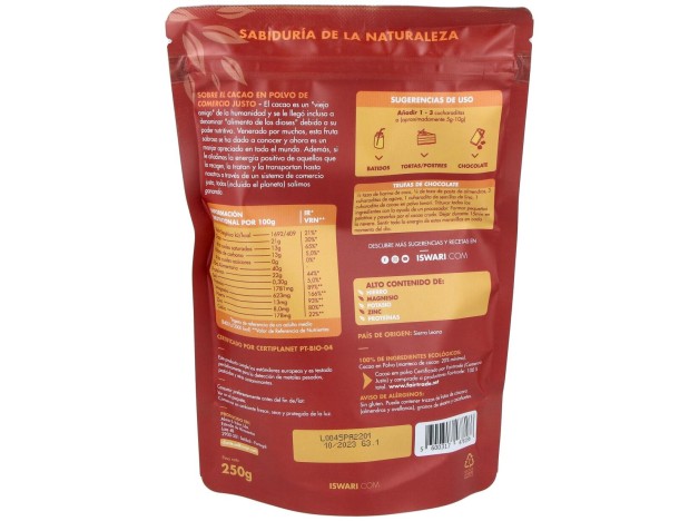 Cacao Superalimento 250Gr.