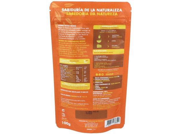 Setas Reishi Superalimento 100Gr. Bio