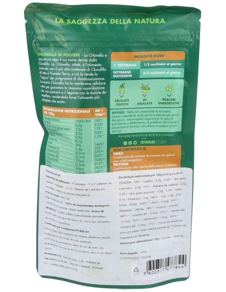 Clorella Superalimento 125Gr. Bio