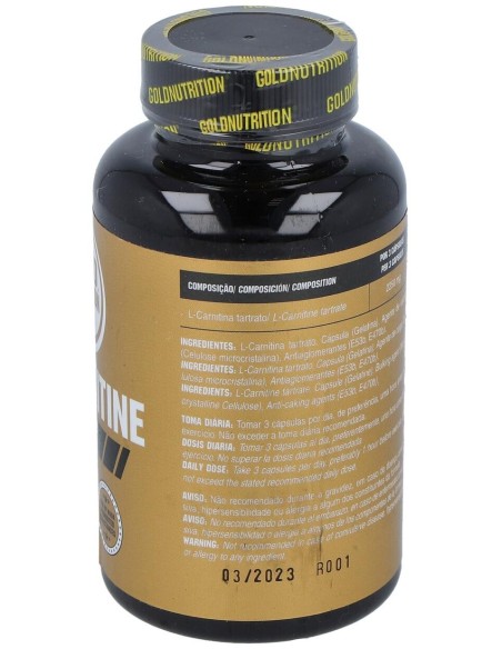 Gold Nutrition L Carnitina 750Mg 60Caps