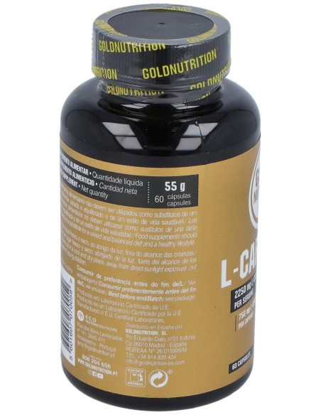 Gold Nutrition L Carnitina 750Mg 60Caps