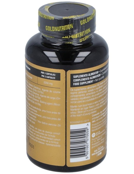 Gold Nutrition L Carnitina 750Mg 60Caps