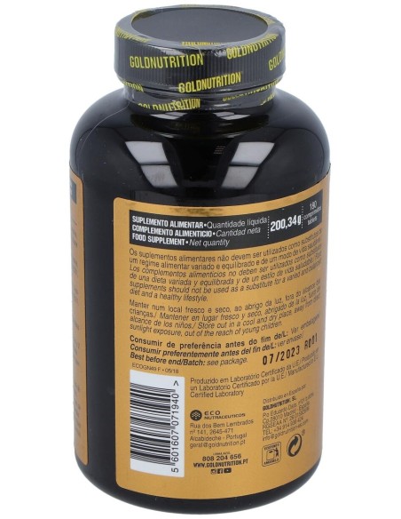 Gold Nutrition Bcaa 180Comp