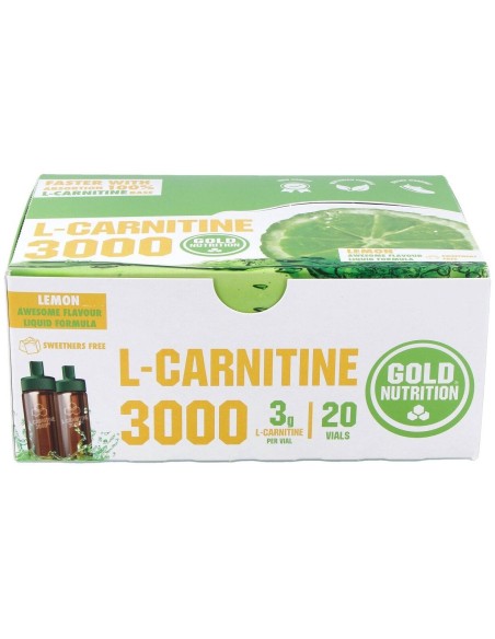 Gold Nutrition L Carnitina 3000 Mg 20 Viales