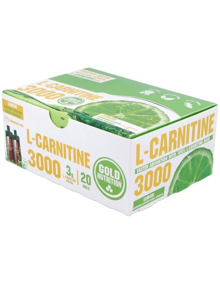 Gold Nutrition L Carnitina 3000 Mg 20 Viales