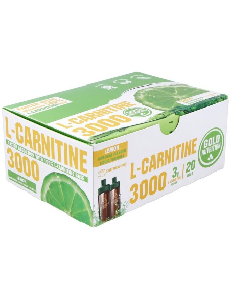 Gold Nutrition L Carnitina 3000 Mg 20 Viales