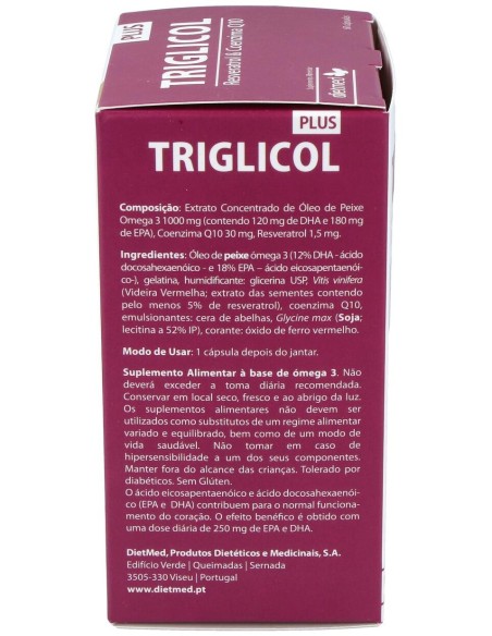 Dietmed Triglicol Plus 60 Perlas