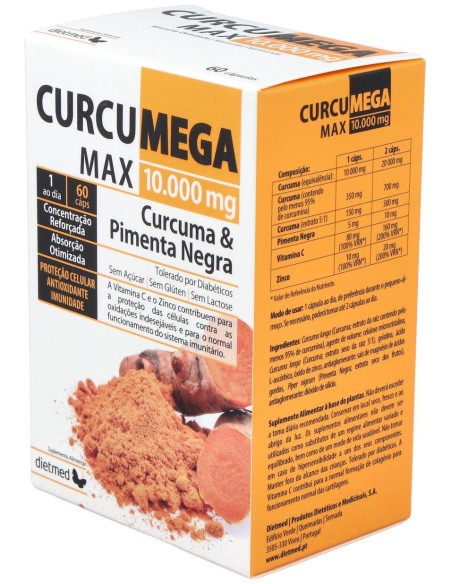 Dietmed Curcumega Max 10.000 Mg 60Caps