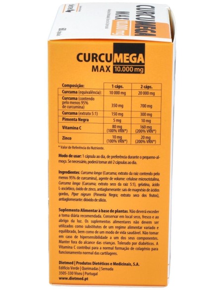 Dietmed Curcumega Max 10.000 Mg 60Caps