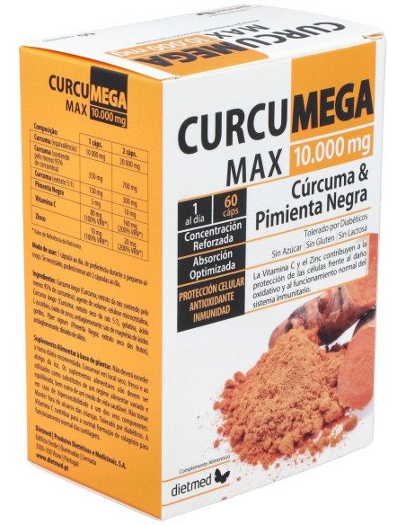 Dietmed Curcumega Max 10.000 Mg 60Caps