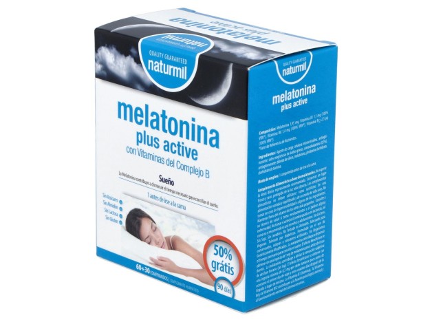 Naturmil Melatonina Plus Active 1_9Mg 60Comp