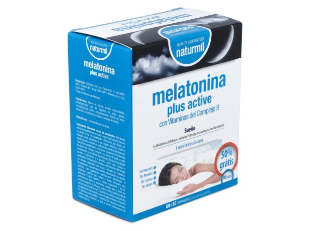 Naturmil Melatonina Plus Active 1_9Mg 60Comp