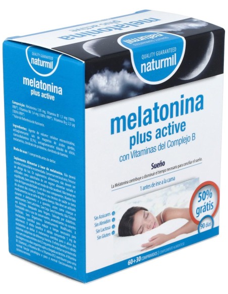 Naturmil Melatonina Plus Active 1_9Mg 60Comp