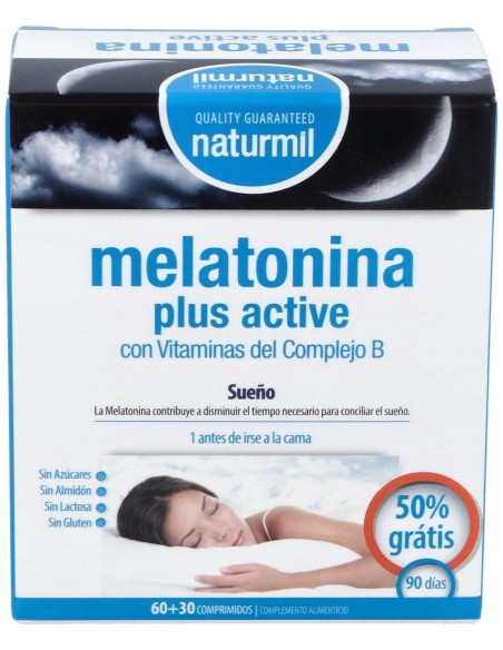 Naturmil Melatonina Plus Active 1_9Mg 60Comp