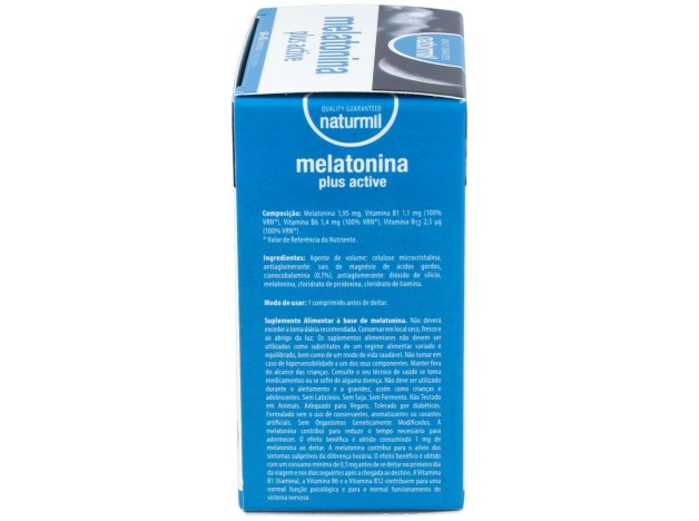 Naturmil Melatonina Plus Active 1_9Mg 60Comp
