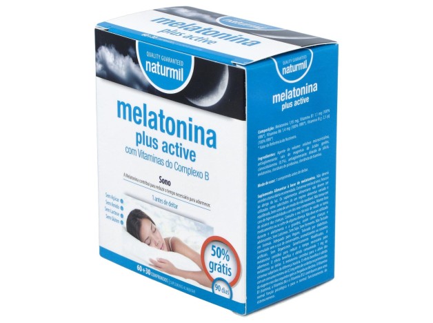 Naturmil Melatonina Plus Active 1_9Mg 60Comp