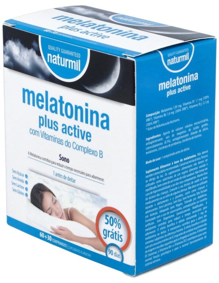 Naturmil Melatonina Plus Active 1_9Mg 60Comp