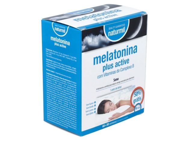 Naturmil Melatonina Plus Active 1_9Mg 60Comp
