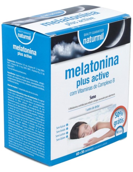 Naturmil Melatonina Plus Active 1_9Mg 60Comp