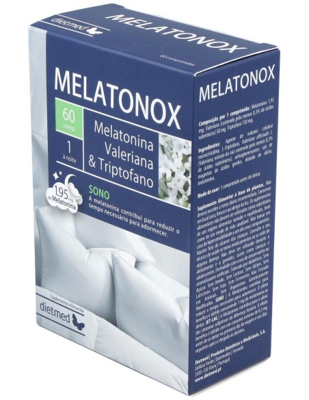 Dietmed Melatonox Melatonina Valeriana %26 Triptofano 60Comp