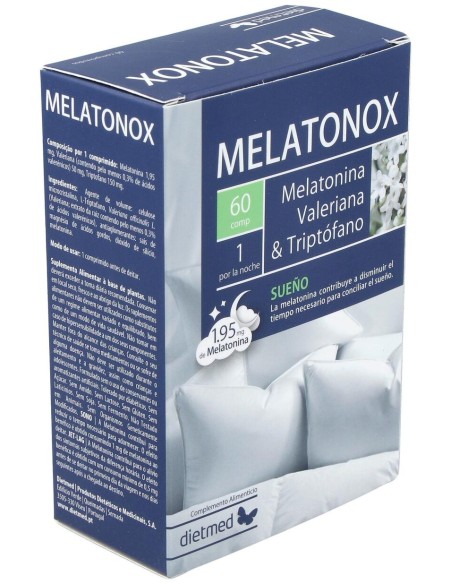 Dietmed Melatonox Melatonina Valeriana %26 Triptofano 60Comp