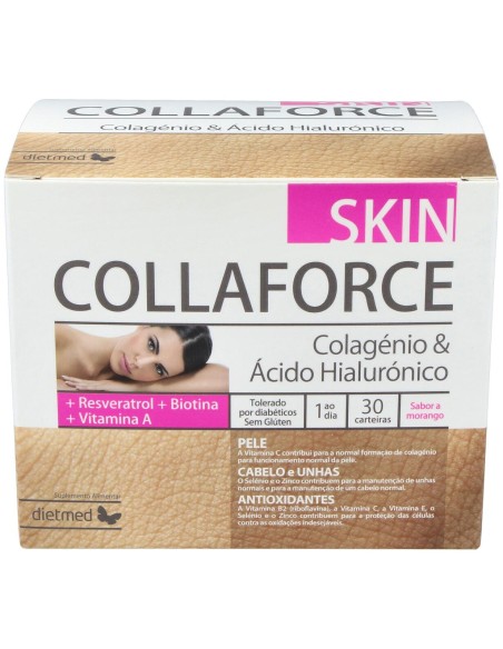 Dietmed Collaforce Skin Colágeno Y Ácido Hialurónico 30Sobres