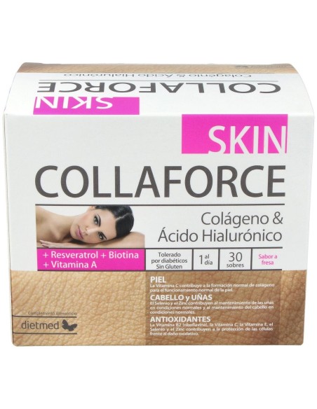 Dietmed Collaforce Skin Colágeno Y Ácido Hialurónico 30Sobres