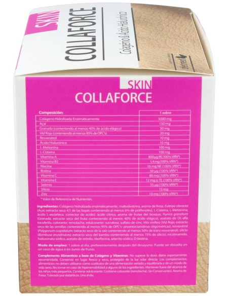Dietmed Collaforce Skin Colágeno Y Ácido Hialurónico 30Sobres