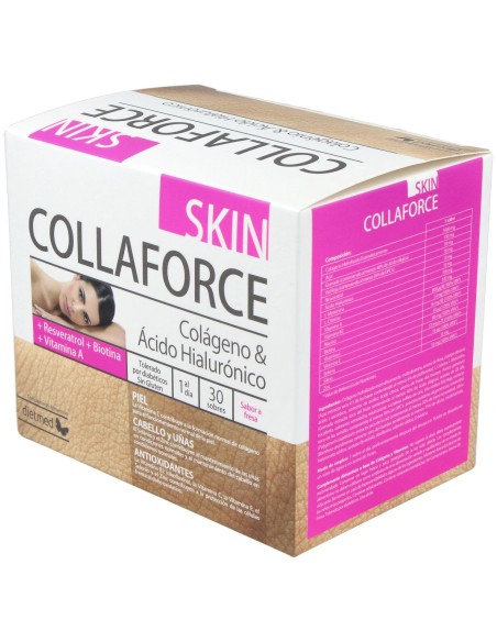 Dietmed Collaforce Skin Colágeno Y Ácido Hialurónico 30Sobres
