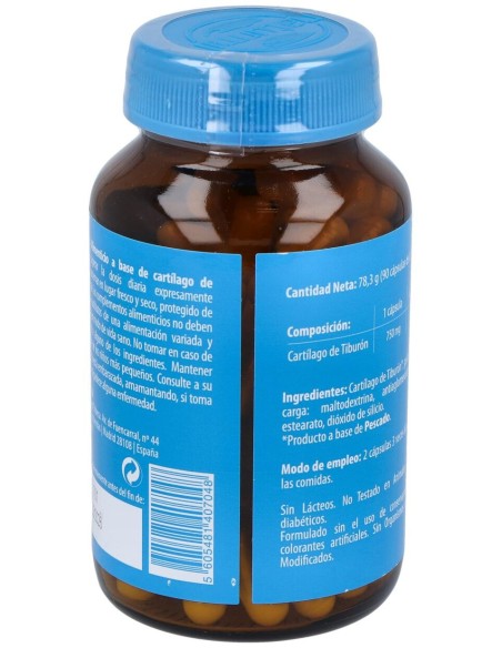 Cartilago De Tiburon 750Mg. 90Cap.