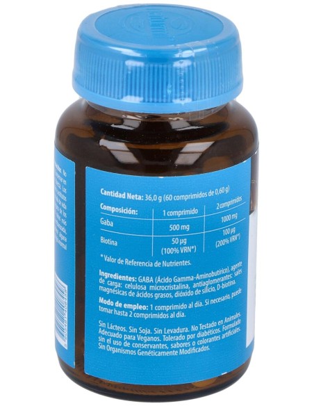 Gaba 500Mg. Con Biotina 60Comp.