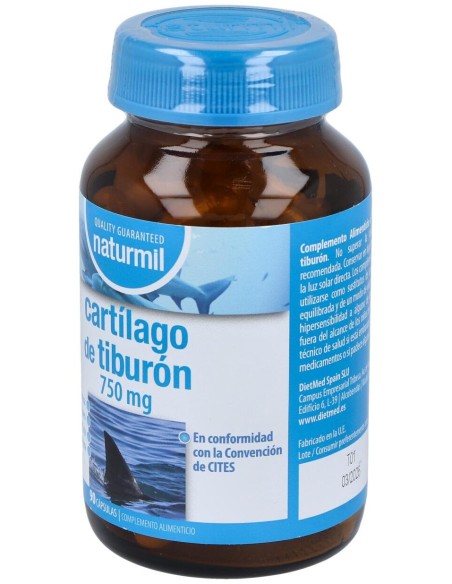 Cartilago De Tiburon 750Mg. 90Cap.