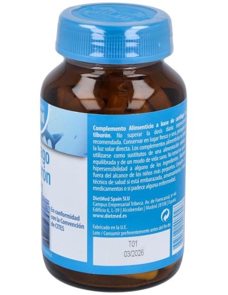 Cartilago De Tiburon 750Mg. 90Cap.