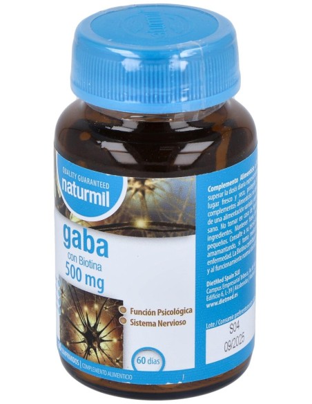 Gaba 500Mg. Con Biotina 60Comp.