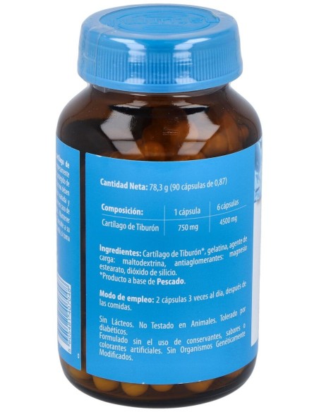 Cartilago De Tiburon 750Mg. 90Cap.
