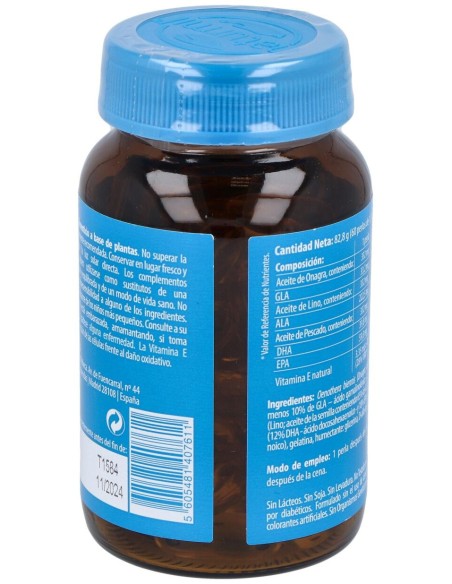 Naturmil Omega 3_6 Y 9 Aceite De Pescado_ Lino Y Onagra 60 Perla
