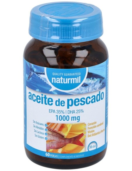 Naturmil Aceite De Pescado Omega 3 Epa 35% / Dha 25% 1000 Mg 60