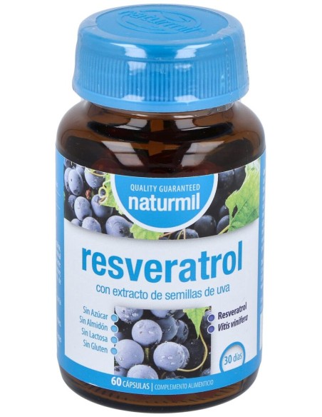 Naturmil Resveratrol Con Extracto De Semilla De Uva 60 Capsulas