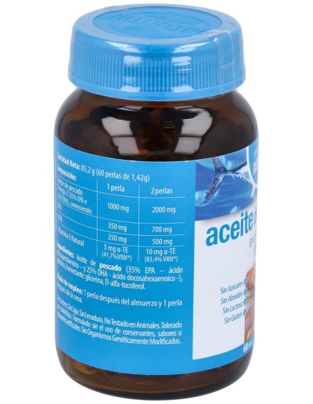 Naturmil Aceite De Pescado Omega 3 Epa 35% / Dha 25% 1000 Mg 60