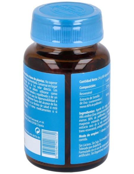 Naturmil Resveratrol Con Extracto De Semilla De Uva 60 Capsulas