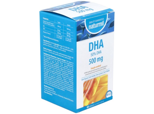 Naturmil Dha 500 Mg Sin Gluten 60 Capsulas