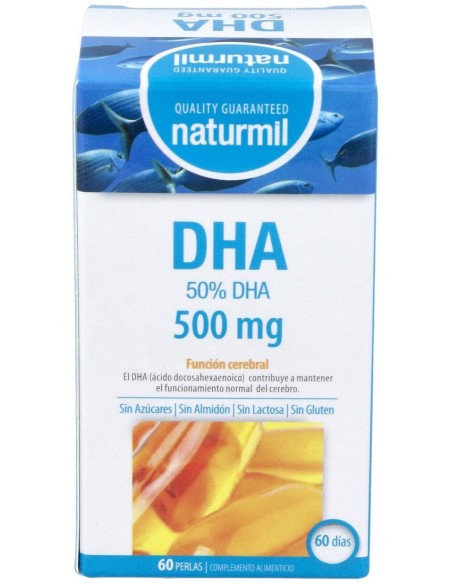 Naturmil Dha 500 Mg Sin Gluten 60 Capsulas
