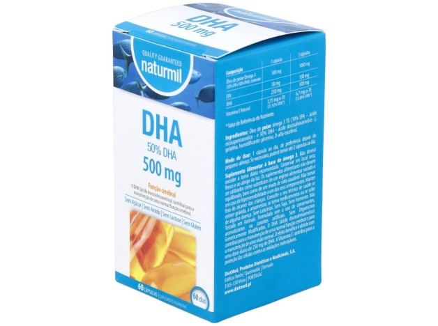 Naturmil Dha 500 Mg Sin Gluten 60 Capsulas