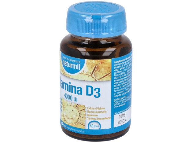 Naturmil Vitamina D3 4000Ui 60 Capsulas