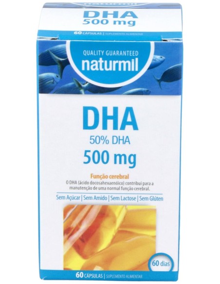 Naturmil Dha 500 Mg Sin Gluten 60 Capsulas