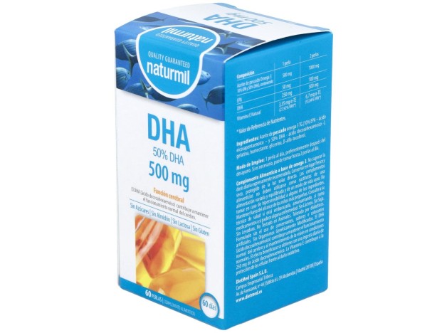 Naturmil Dha 500 Mg Sin Gluten 60 Capsulas