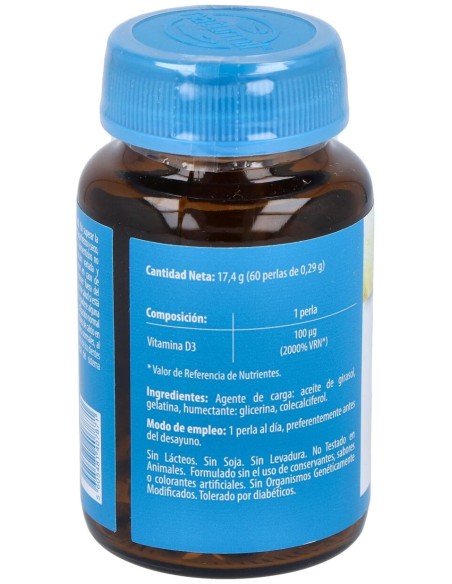 Naturmil Vitamina D3 4000Ui 60 Capsulas