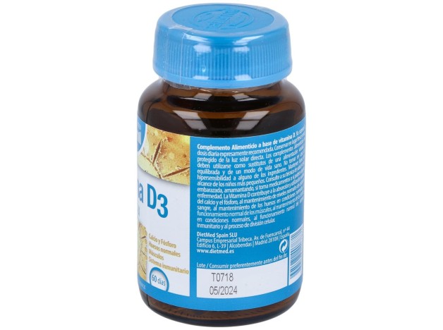 Naturmil Vitamina D3 4000Ui 60 Capsulas
