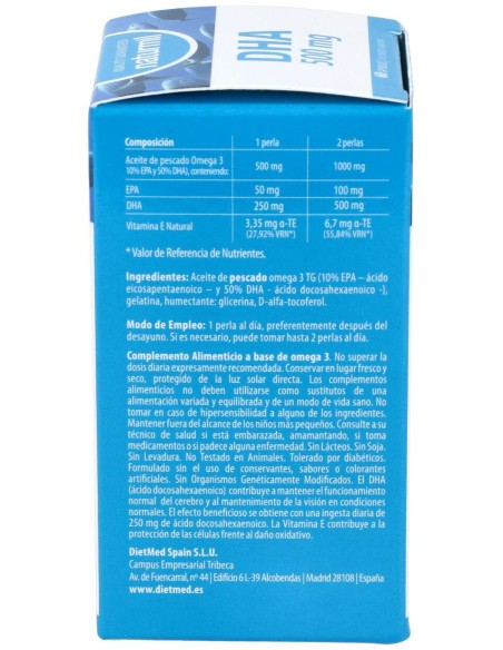 Naturmil Dha 500 Mg Sin Gluten 60 Capsulas